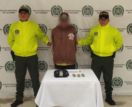 Coordinación con la comunidad permitió la incautación de 80 gramos de marihuana 