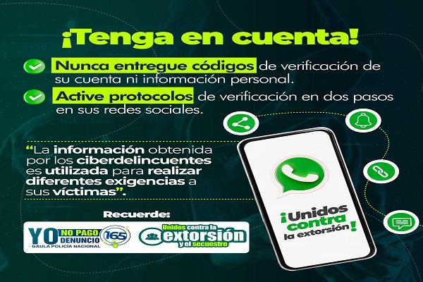 Socialización de las modalidades más comunes empleadas por los delincuentes para cometer secuestro y extorsión