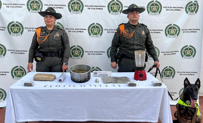 Hallazgo de marihuana en zona boscosa de Neiva por la Policía Nacional