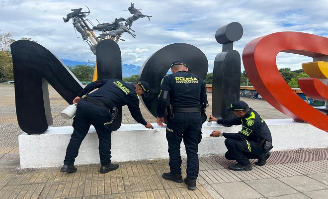 Monumento La Gaitana Renace Gracias a la Policía y la Comunidad