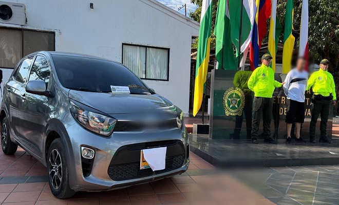 Policía Nacional, logra la recuperación de un automóvil en la comuna 3 de Neiva