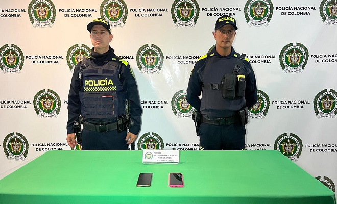 Policía Nacional, logra recuperar dos celulares que habían sido hurtados