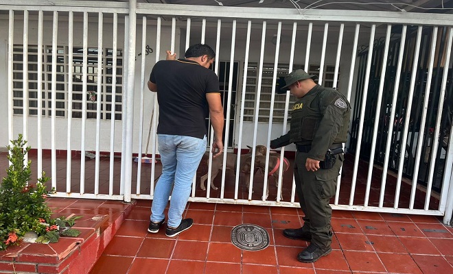 Policia atiende denuncia ciudadana por un posible hecho de maltrato animal