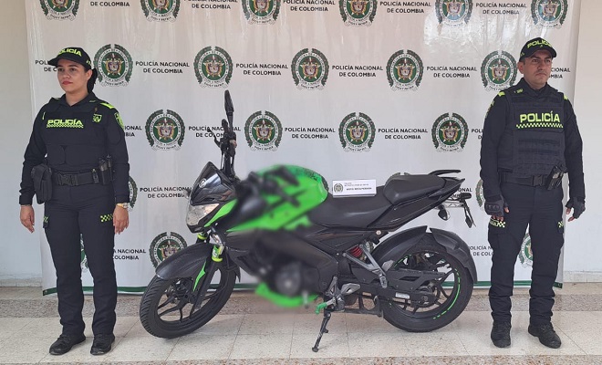  Tres motos que habían sido hurtadas