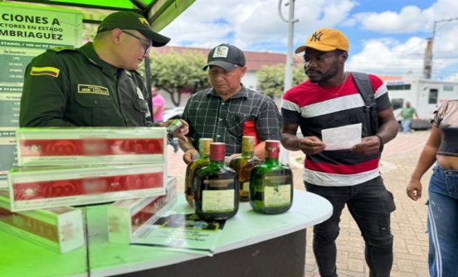 La Policía refuerza la lucha contra el contrabando en Aguachica con jornada preventiva