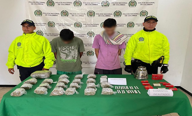Policía Nacional en Riviera, incauta marihuana lista para comercializar