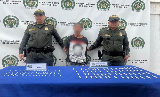 Policía captura a hombre por tráfico de estupefacientes en la capital del Huila