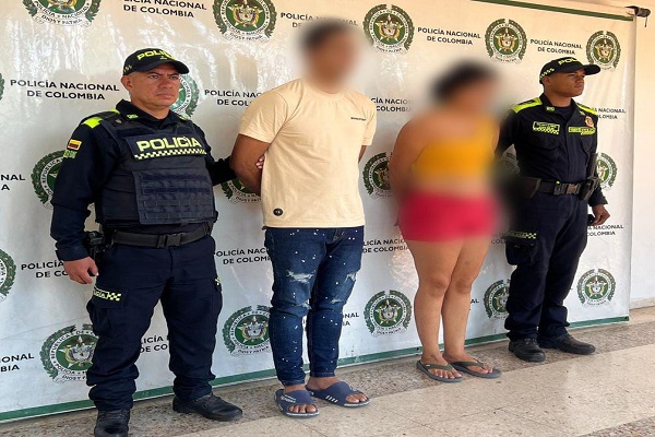 Policía capturada pareja por Violencia Intrafamiliar en Neiva