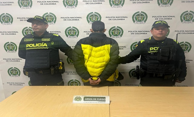 Capturan en Manizales a dos hombres con armas de fuego ilegales