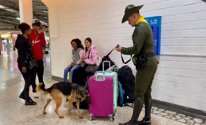 Registro a equipaje con caninos