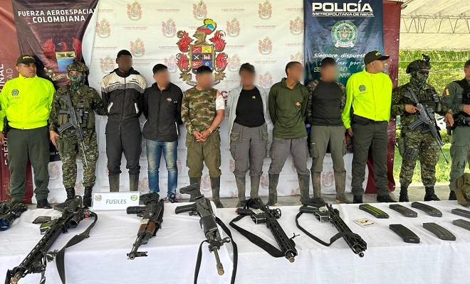 Resultando contundente interinstitucional, la Policía Metropolitana de Neiva, el Ejército y la Fuerza Aérea Logran resultados significativos.