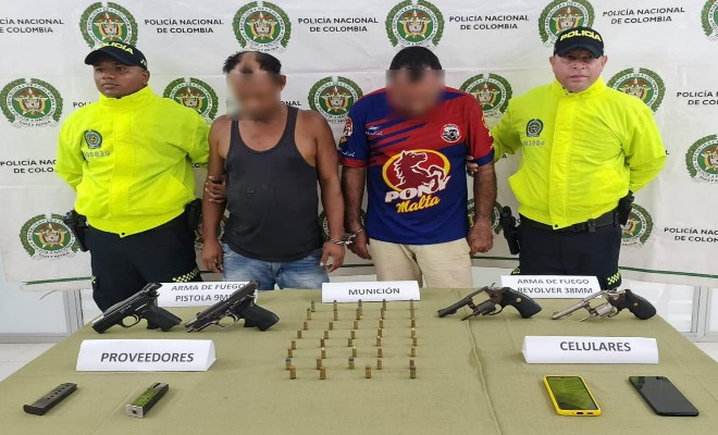 Se logra la captura de dos ciudadanos, mediante diligencia de registro y allanamiento, en Bosconia