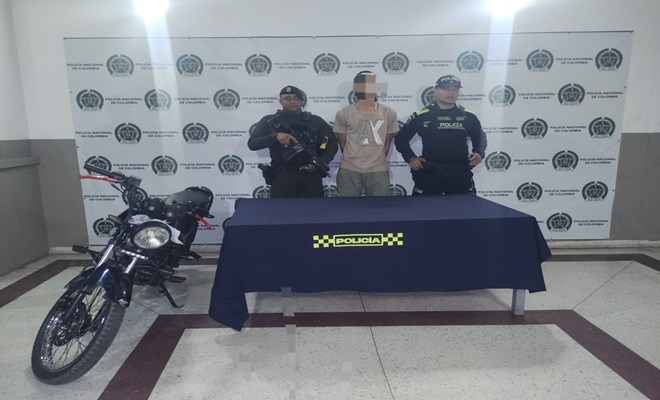 Una persona capturada y una motocicleta recuperada en intervención realizada en el barrio Zamora