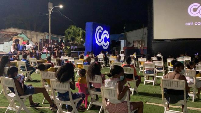 Fuerza Pública y Cine Colombia llevan las mejores películas al Departamento Archipiélago
