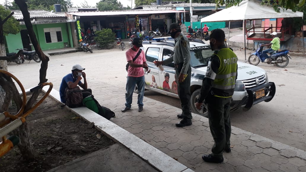 comando situacional-zona bananera-planes puerta a puerta-mitigacion-covid-19-magdalena-prevencion-policia DEMAG