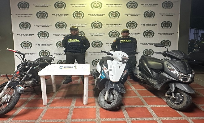 Actuamos con contundencia frente al hurto de motocicletas