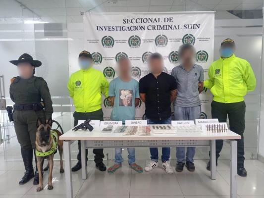 Capturados por tráfico de estupefacientes 