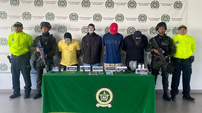 Capturados con estupefacientes y armas de fuego 