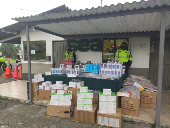 Aprehendimos 540 celulares de contrabando en Manizales