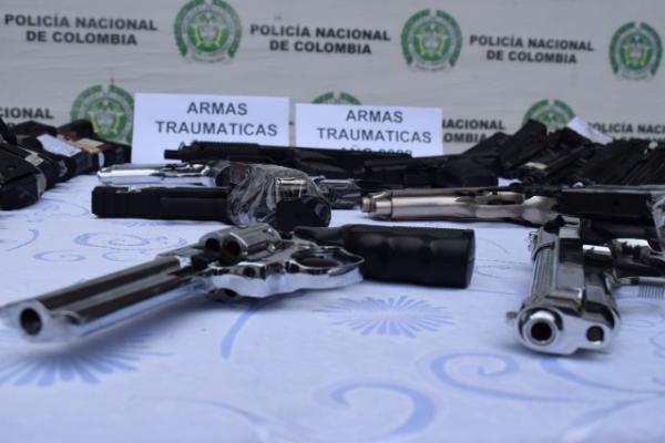 Armas traumáticas incautadas