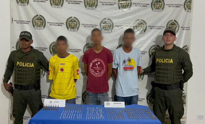 Capturados tres presuntos integrantes de los 'Primos' en el municipio de Fundación