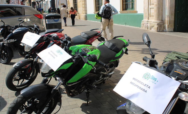 Motos recuperadas enero 2024