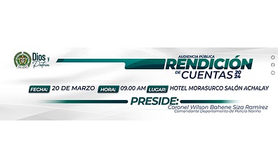 Rendición de cuentas Departamento de Policía Nariño