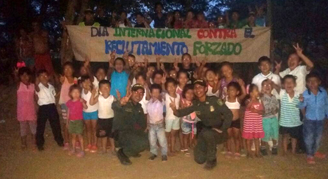 Con la estrategia-‘Basta aquí soy libre’-prevenimos a niños y niñas del Meta-policia