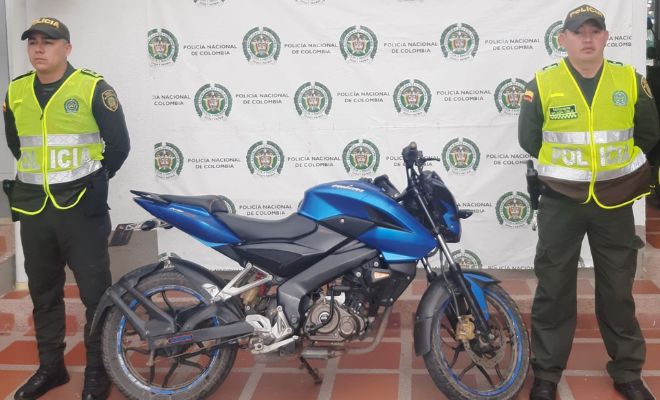 recuperamos una motocicleta en el municipio de chachagui