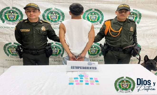 Capturado por el delito de porte y tráfico de estupefacientes 