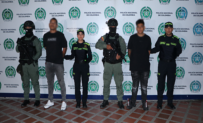 Capturados alias ´Care Niña` y ´Jair`, objetivos de alto valor del multicrimen en La Virginia