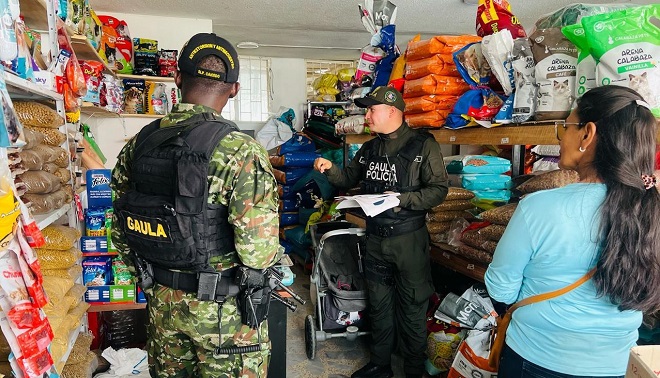 campaña de prevención al gremio de comerciantes