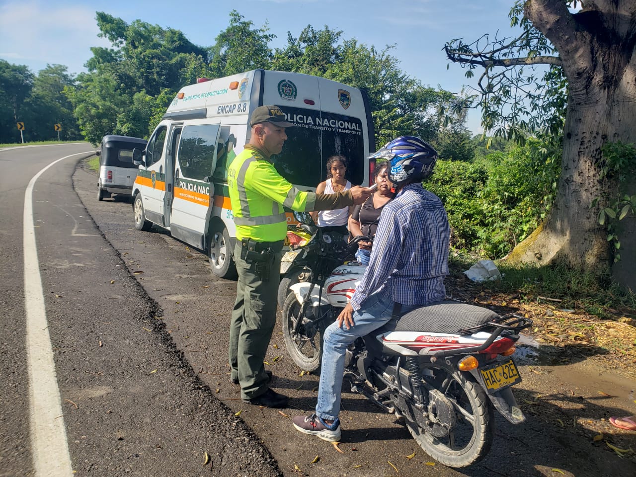 Proteja su vida en la vía, la recomendación del comando del Departamento de Policía Bolívar