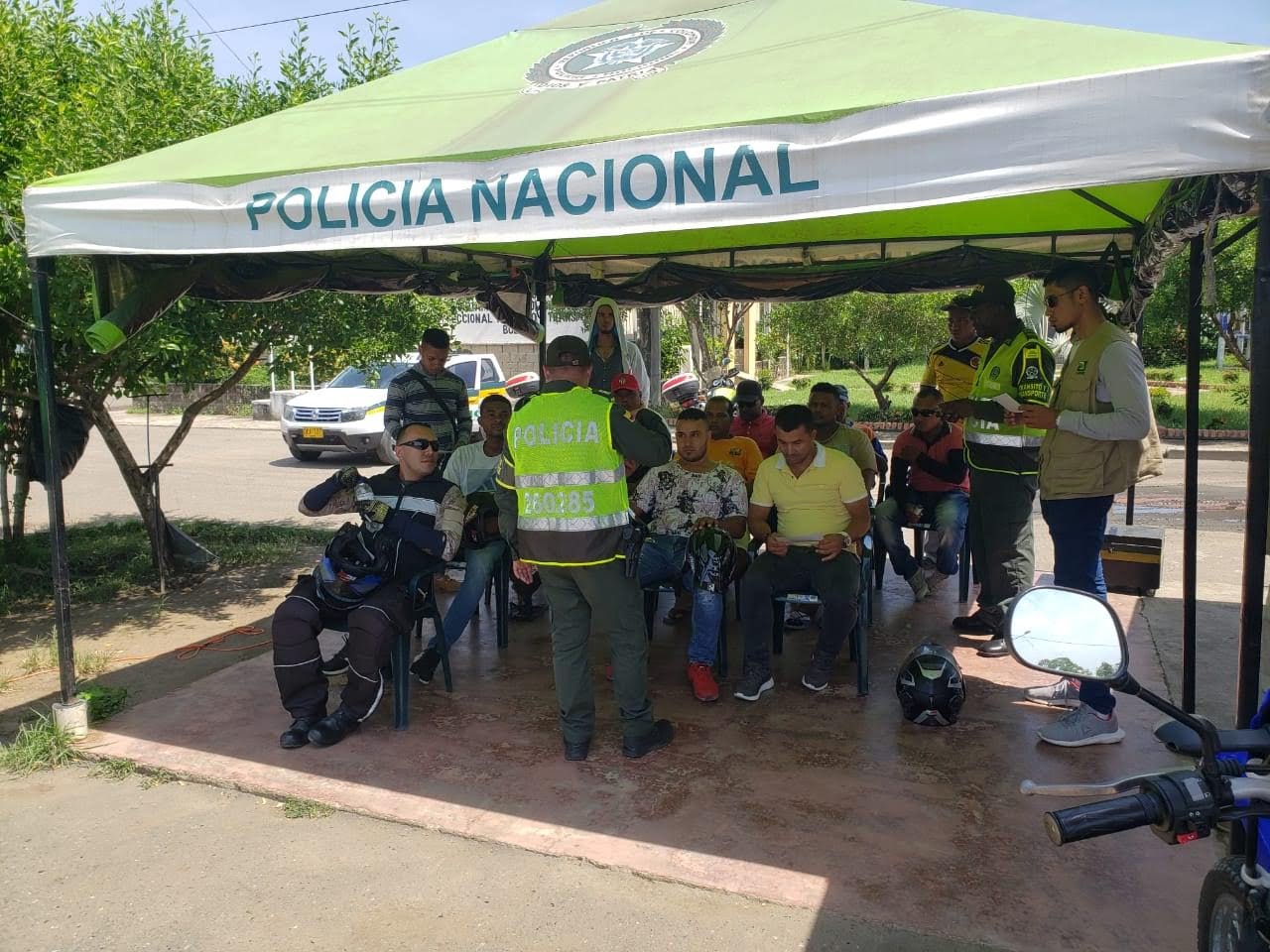 Proteja su vida en la vía, la recomendación del comando del Departamento de Policía Bolívar