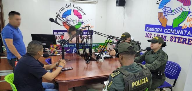 Policía en Ecos del Caguan 