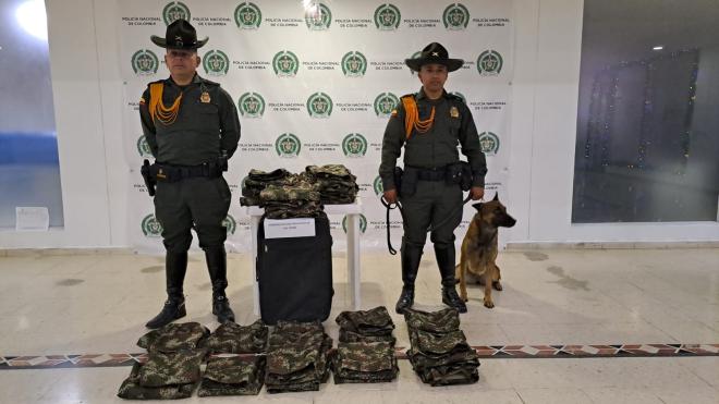 Camuflados incautados 