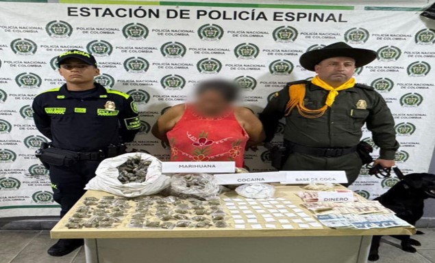 la capturada se encuentra siendo presentada en audiencia virtual.