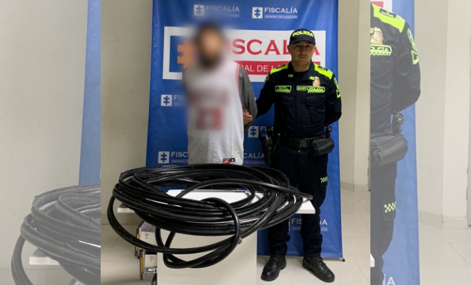 Capturado en flagrancia un hombre por el  delito de hurto