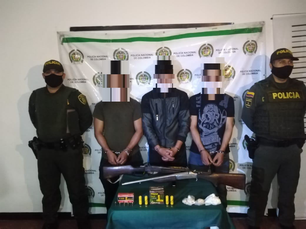 Capturamos a tres hombres en Calarcá