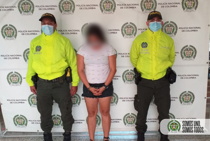 capturada una mujer de 31 años conocida como ‘la mona’ presunta integrante del grupo delincuencial GDCO ‘los intocables’ responsables de hurtos 
