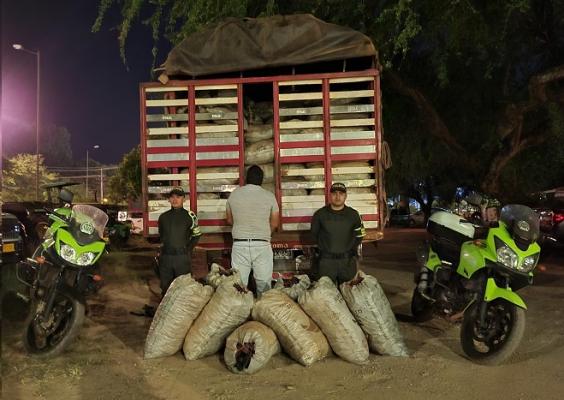 Captura e incautación de 3.540 kilos de carbón vegetal 