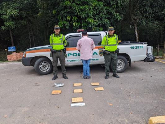 Captura en la vía Villavicencio a Puerto López