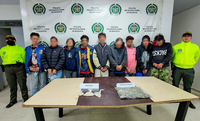 Capturados por tráfico de estupefacientes