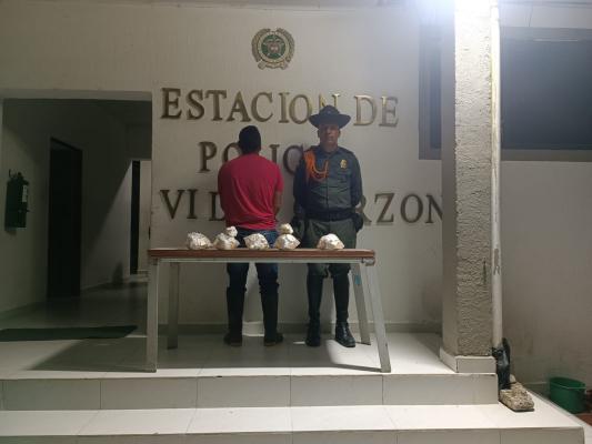 Más de 600 dosis de narcóticos fueron sacadas de las calles de Villagarzón