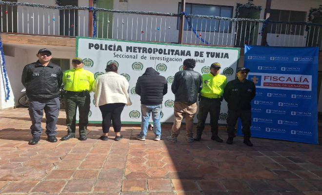 Capturados responsables del homicidio en el barrio Asís de Tunja