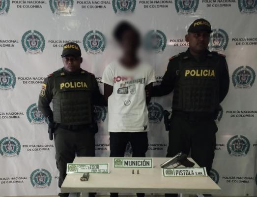 Capturado por porte de armas