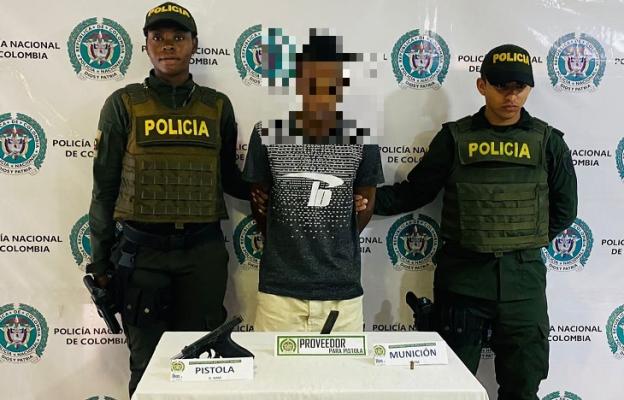 Con arma de fuego, proveedor  y cartuchos fue capturado un ciudadano en zona urbana de Tumaco