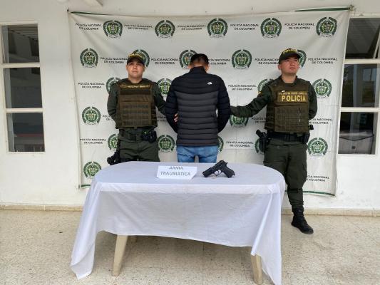 Capturado con arma traumática en Sandoná 