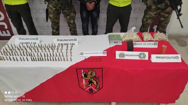 Incautan munición 