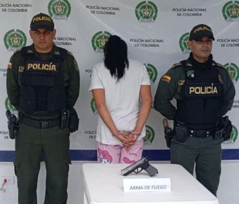 capturada en flagrancia  